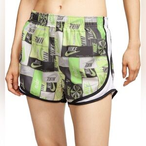 Nike Tempo Shorts w/ Attached Panty, Logo Print, XS, NWT
